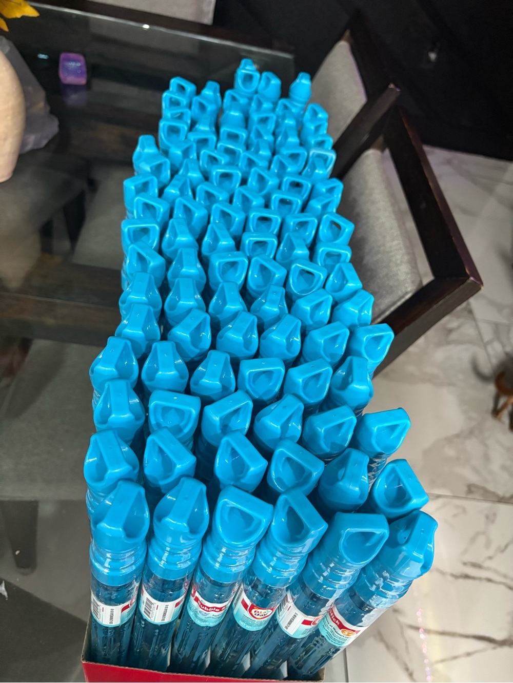 Blue Kids Bubble Wands - Bulk Party Pack